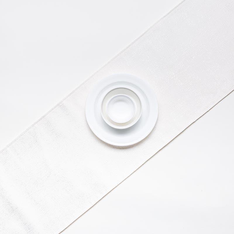 Stella Jacquard Table Runner - White media 3