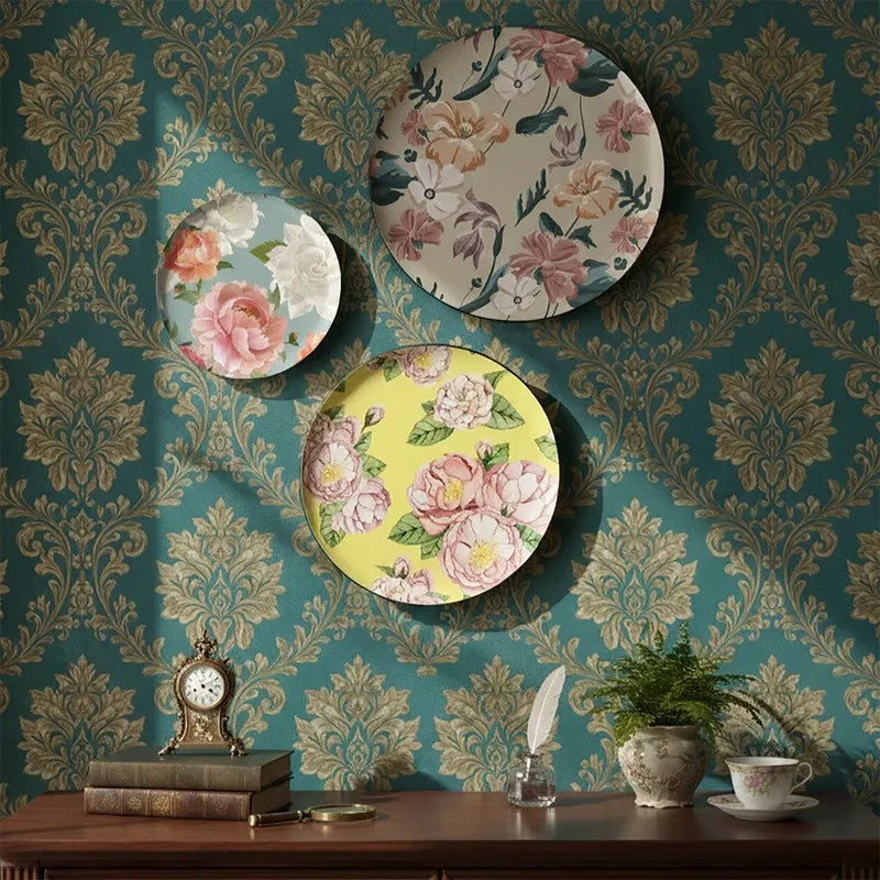 Floral Symphony Metal Wall Plates - Set Of Three media 4