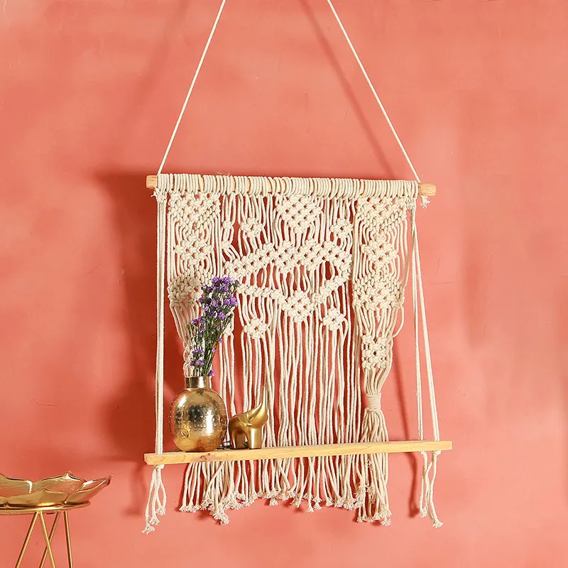 Knot Safe Macrame Wall Shelf media 1
