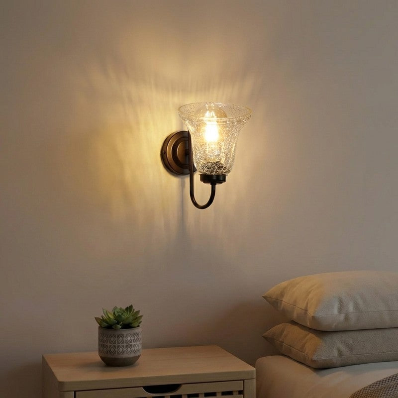 Warm Glow  Glass Wall Lamp