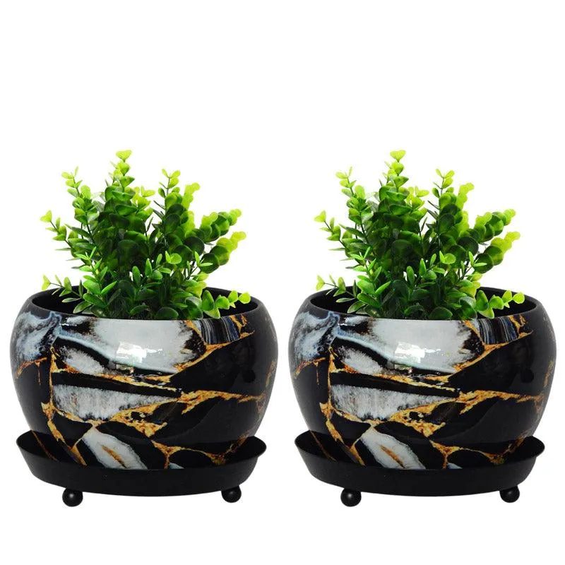 Axl Smudge Planter - Set Of Two media 3