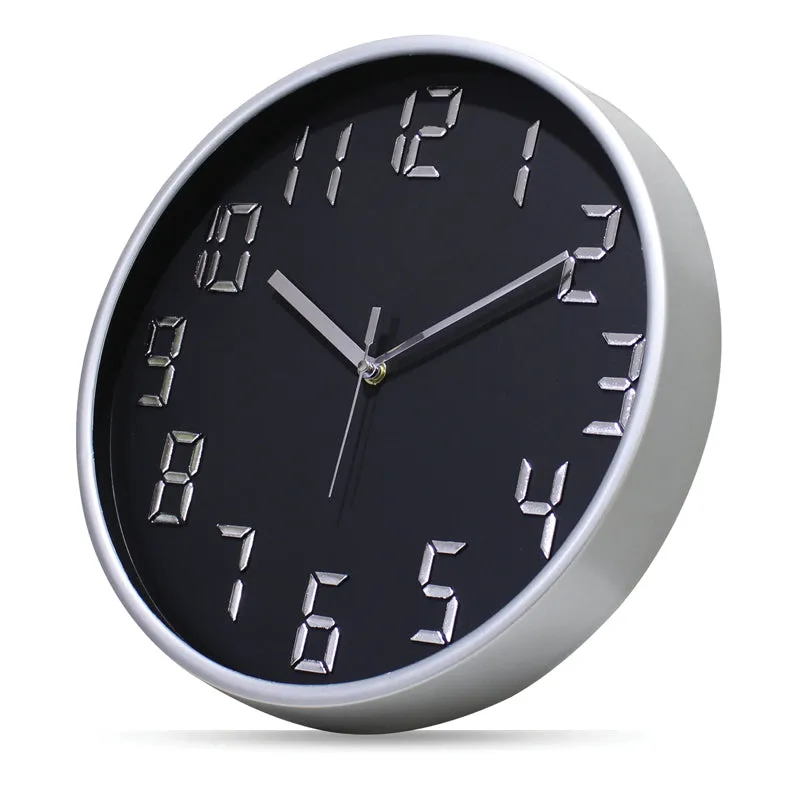 Centura Analog Wall Clock - Black, Grey media 6