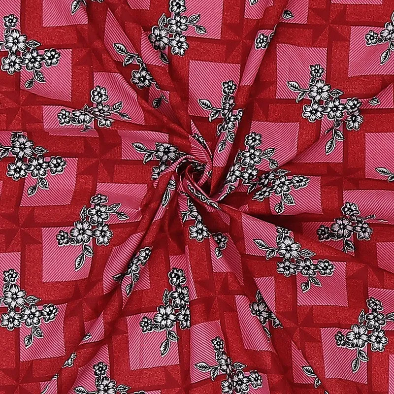 Monte Carlo Blossom Checks Bedsheet - 120 GSM media 10