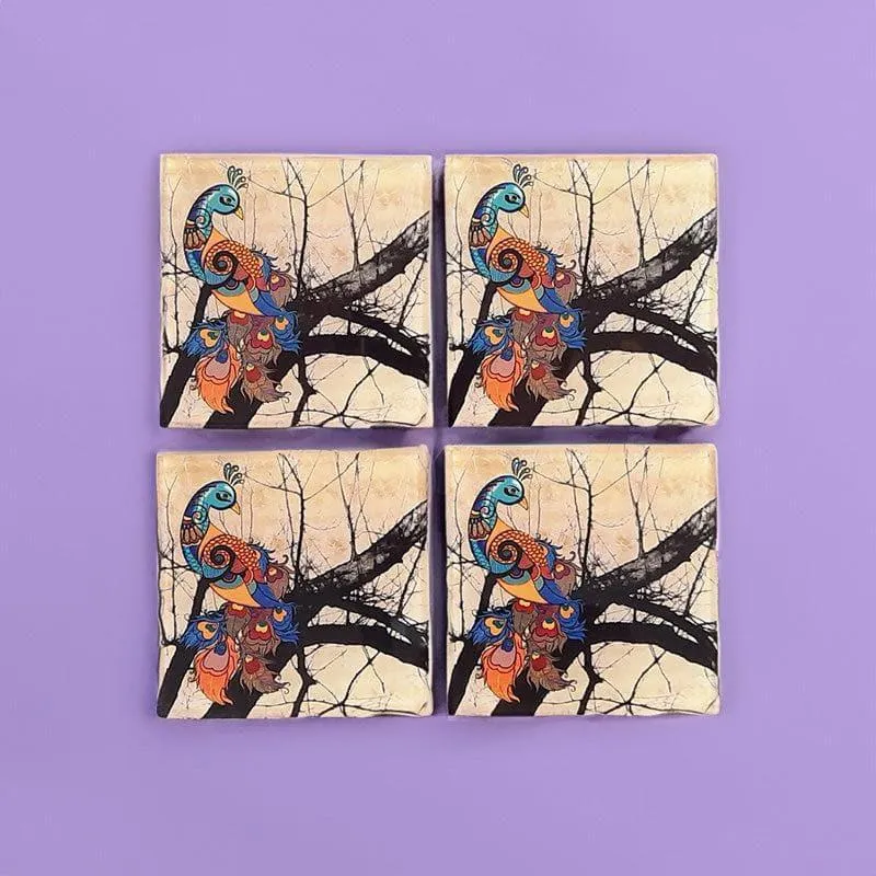 Bujagaari Square Coaster - Set Of Four media 1
