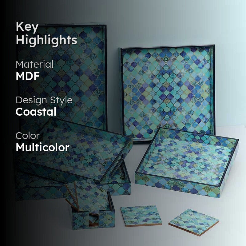 Sequeel Serving Tray & Coaster - Six Piece Set media 2