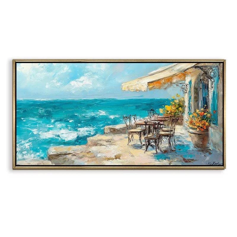 Azure Escape Canvas Wall Painting With Frame media 3