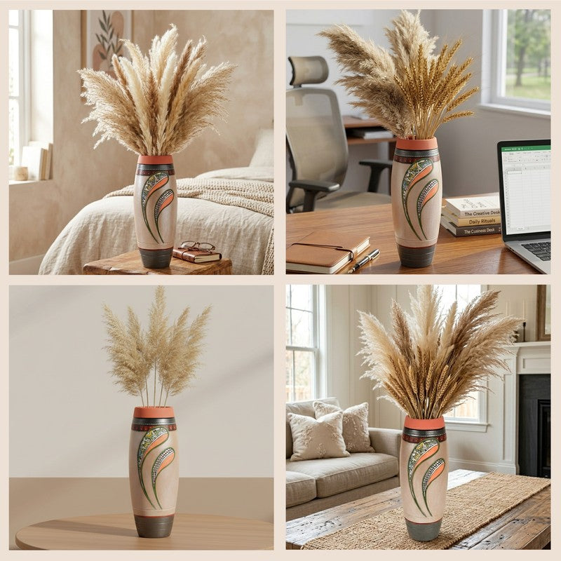 Rachany Handpainted Terracotta Vase media 5