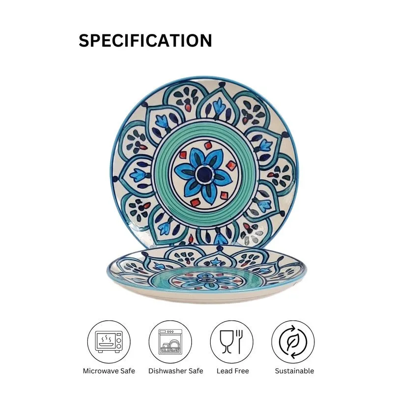 GoldenEdge Ceramic Serving Platters - Set Of Two media 5
