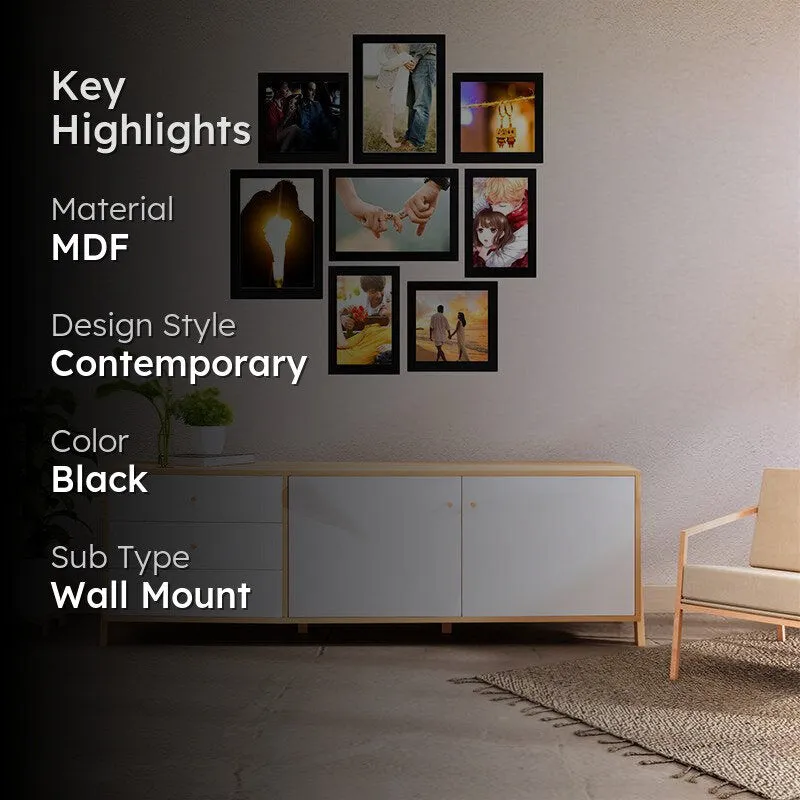 Nuit Photo Frame (Black) - Set Of Eight media 2