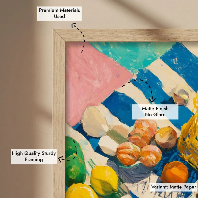 Feastiva Canvas Wall Painting With Brown Frame media 9