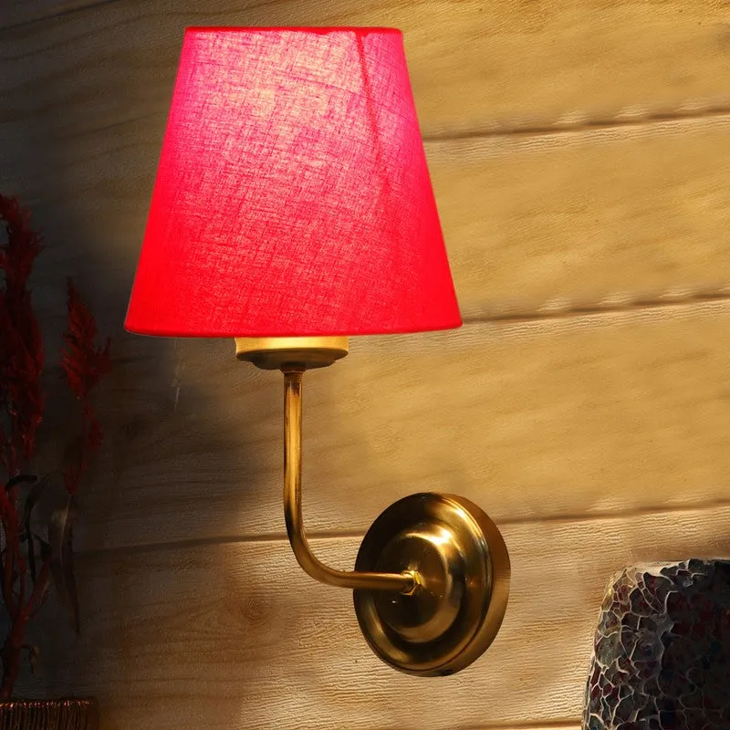Lumoire Cone Metal Wall Lamp - Gold,Red media 4