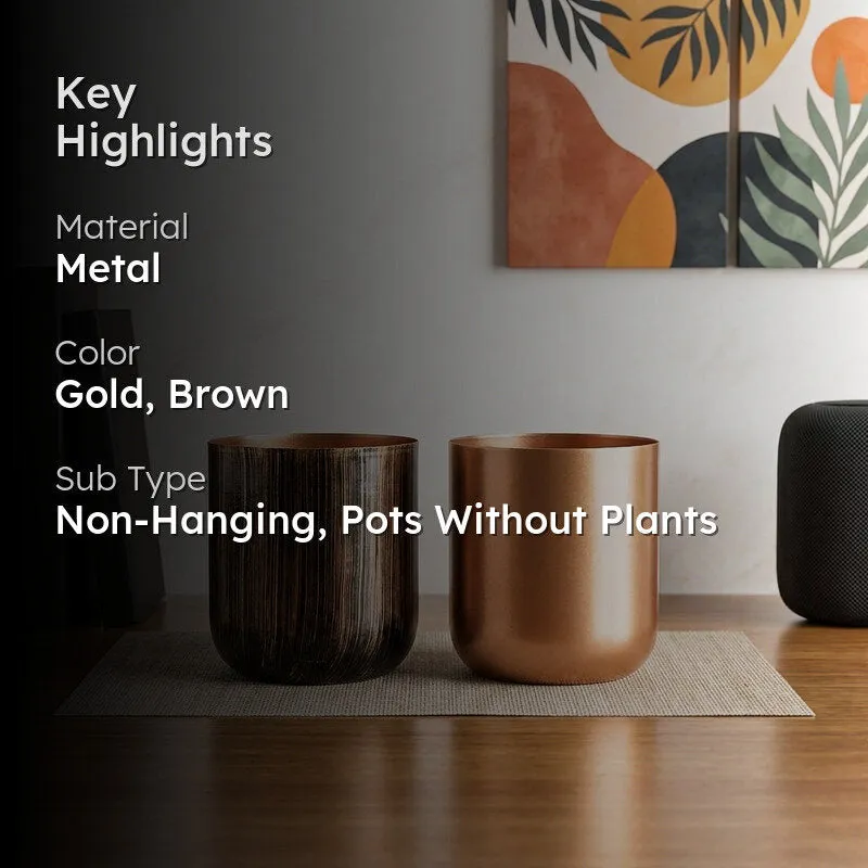 Nebula Goldo Planter - Set Of Two media 2