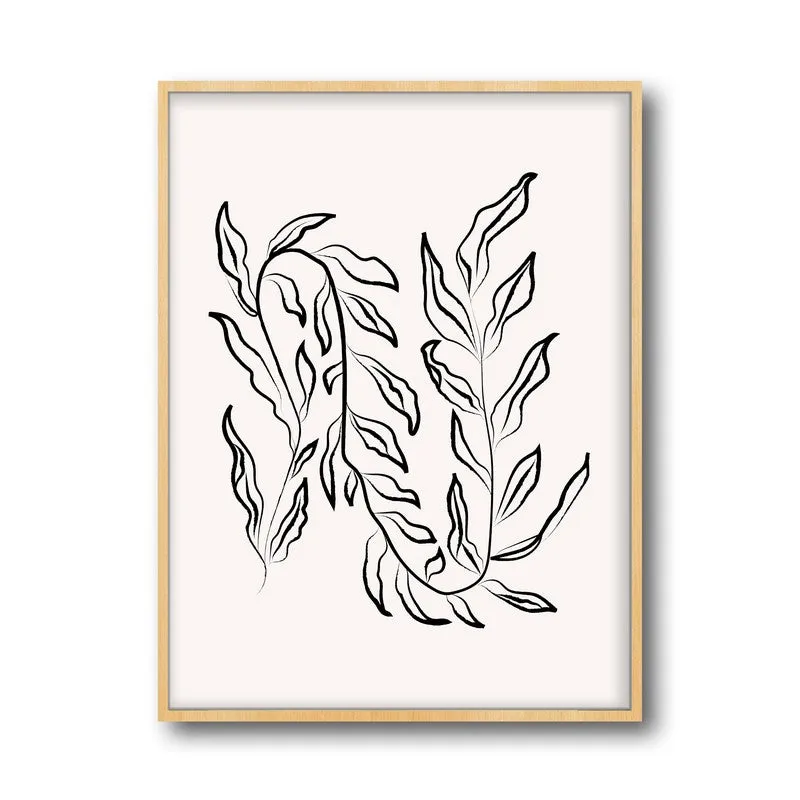Everleaf Canvas Wall Painting With Brown Frame media 3