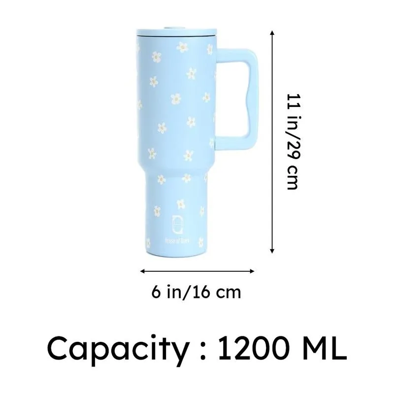 Petite Floral Stainless Steel Tumbler - 1200 ML media 10