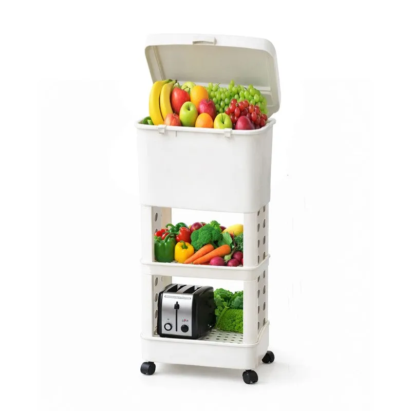 Rioware Fresh Cart White Plastic Racks media 3