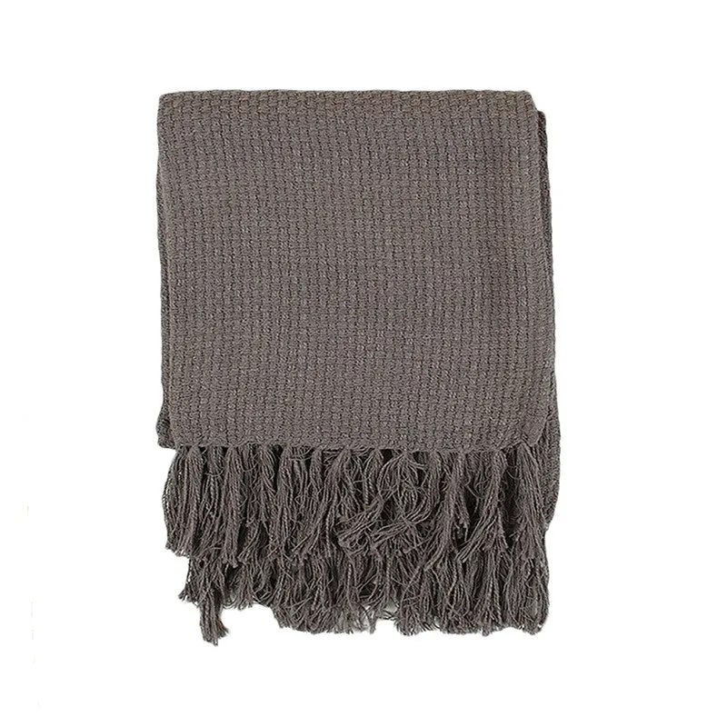 Contemporary Woven Throw Grey media 4