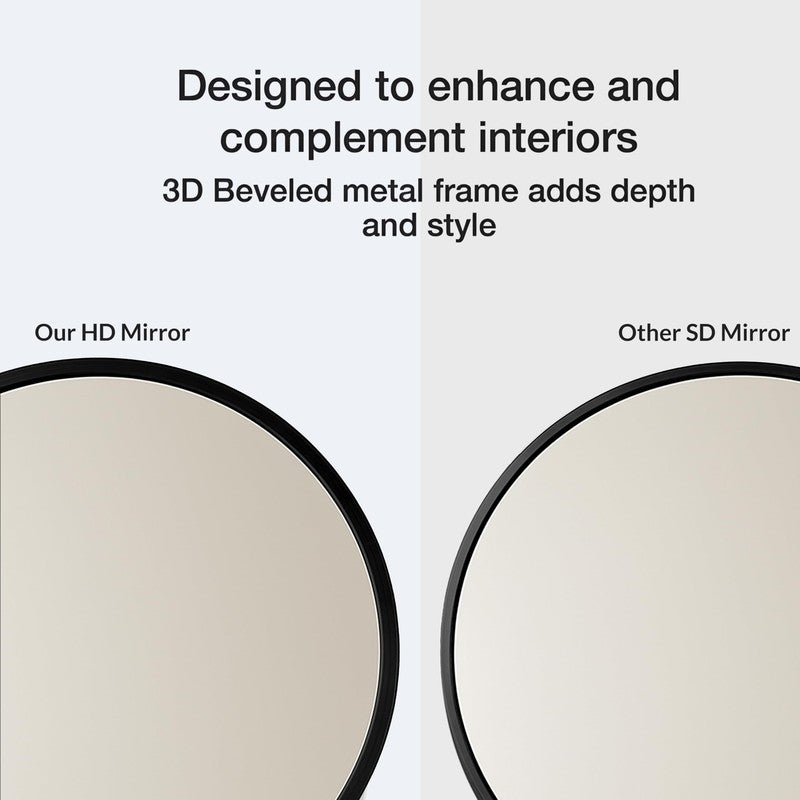 Lunara Halo Wall Mirror With Aluminium Frame media 5