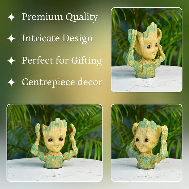 Happy Groot Resin Showpiece media 3