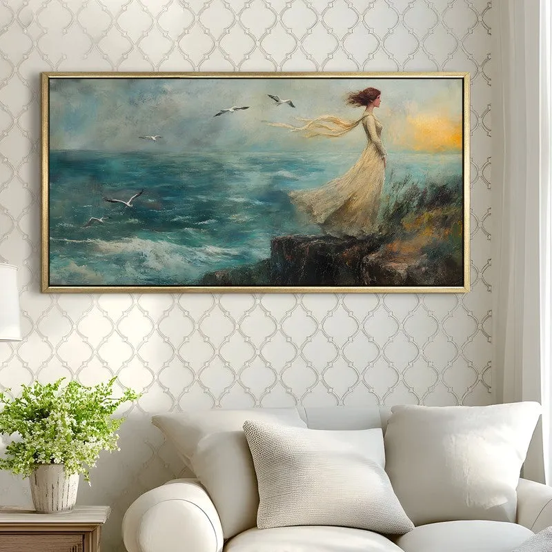 Tide of Light Canvas Wall Painting With Frame media 4
