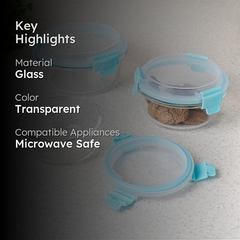 Flavour Tight Round Lunch Box - Aqua media 2