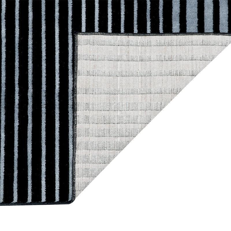Icaria Non-Anti Skid Nylon Dhurries - Grey & Black media 4