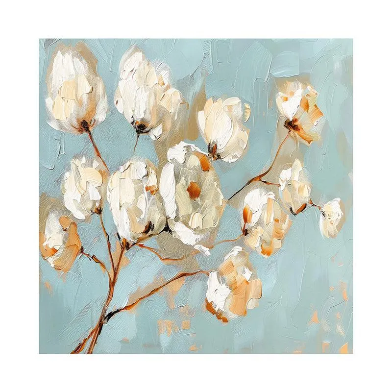 Cotton Bloom Poly Canvas Wall Painting media 4