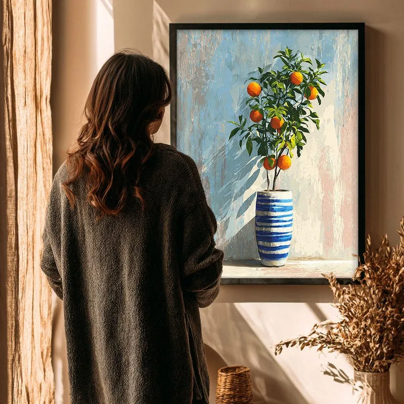 Sunshadow Zest Canvas Wall Painting - Black Frame media 4