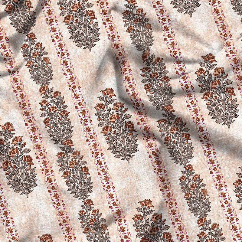 Chaya Reversible Ethnic Cotton Comforter (Beige) - 150 GSM media 6