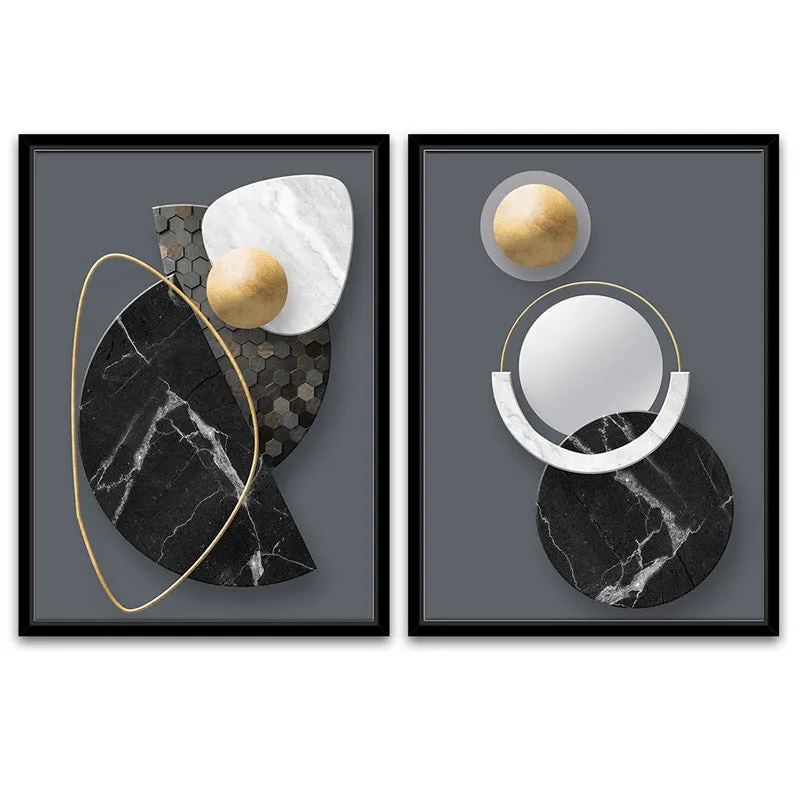 Ida Abstract Wall Art - Set Of Two media 3
