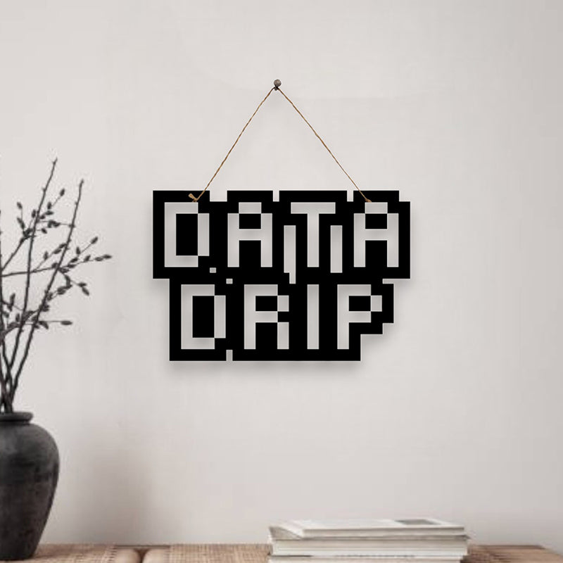 Data Drip Mild Steel Wall Accent
