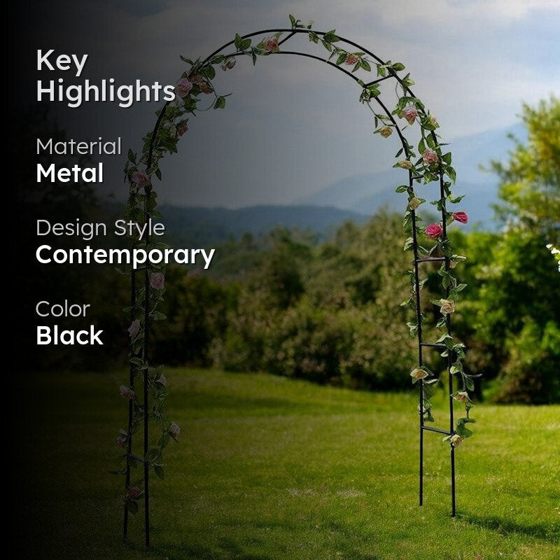 Sylvan Arch Metal Planter Stand - Black media 2