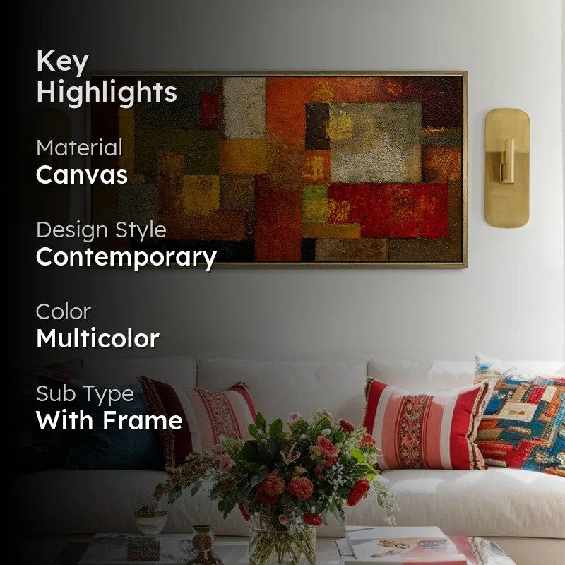 Saffron Squares Canvas Wall Art media 2