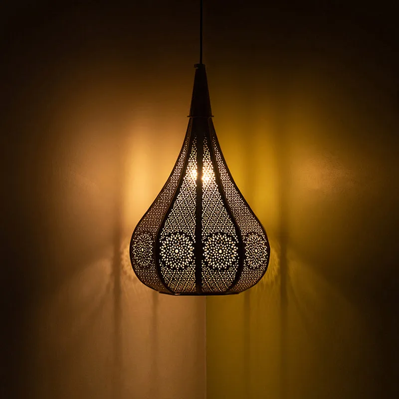 Dunes Of Light Hand-Etched Iron Ceiling Lamp media 3