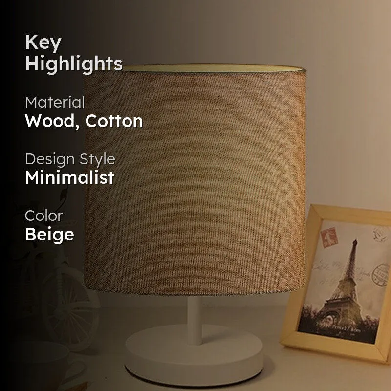 SolidEcho Light Metal Table Lamp - Beige media 2