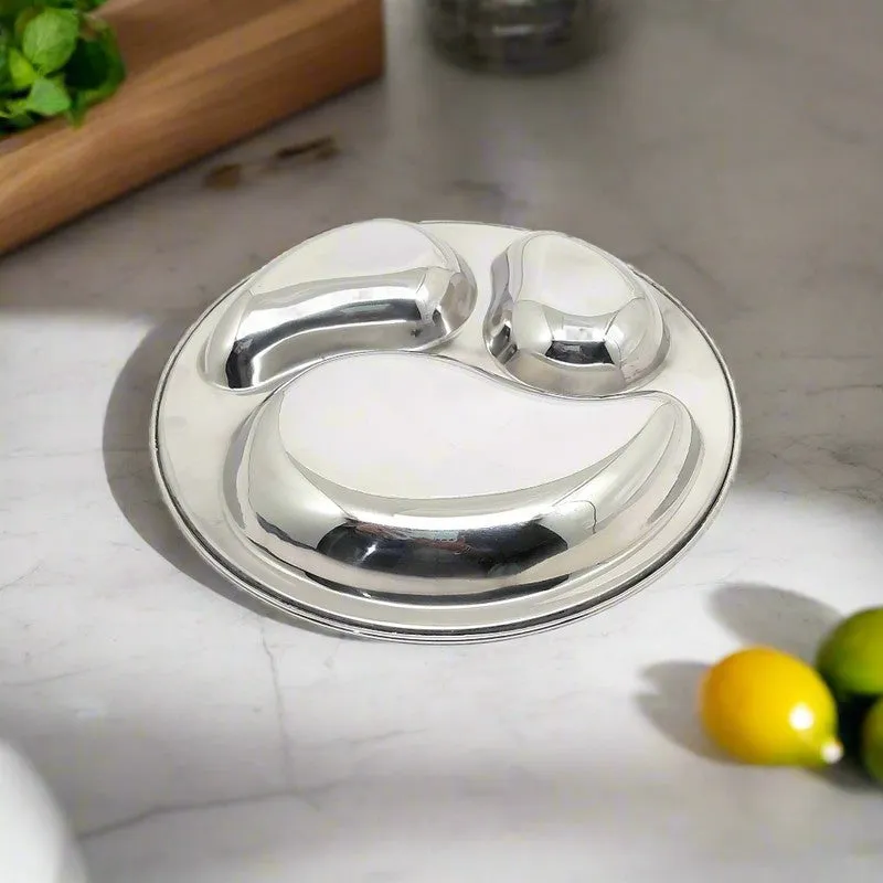 Servia Stainless Steel Dinner Plate - Set Of Six media 6