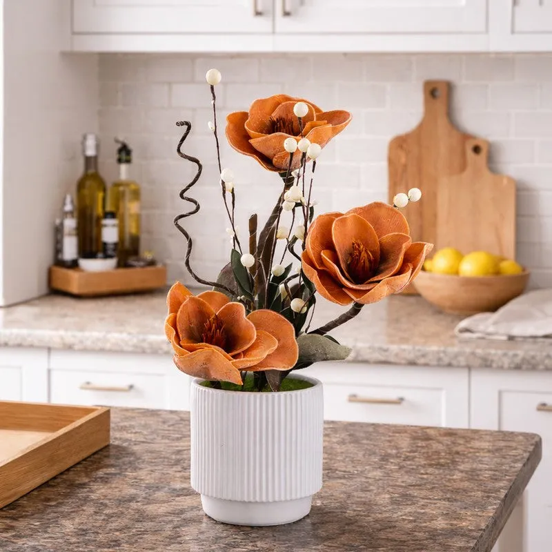 AarviDecor Amber Bloom Foam Artificial Plants media 4