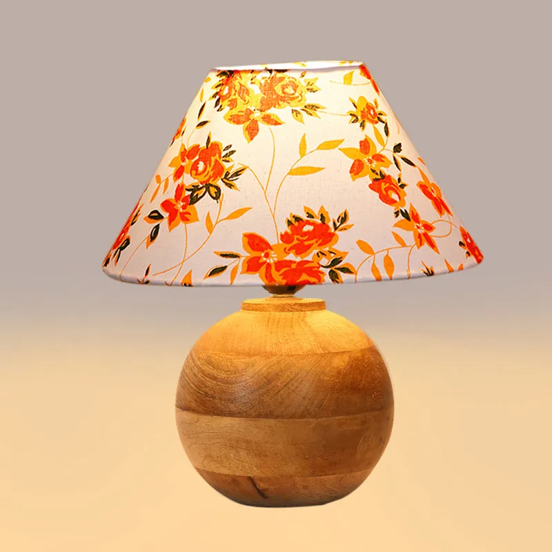 Fleur Orb Cotton Table Lamp - Multicolor media 5