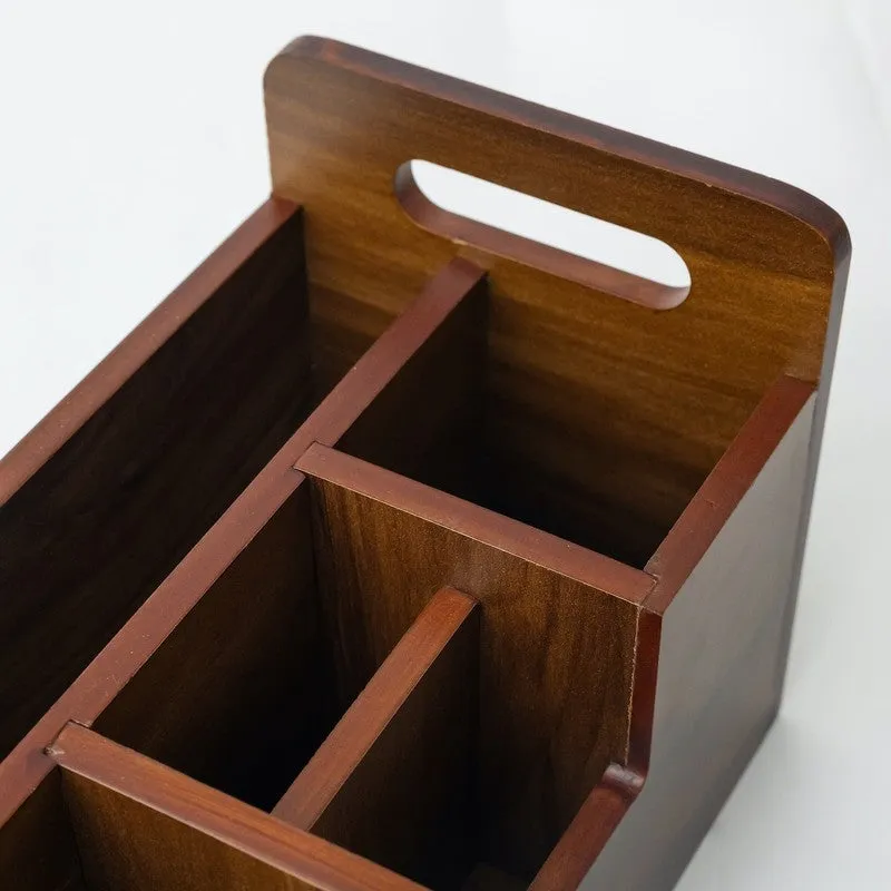 Nexa Grid MDF Desk Organiser - Brown media 9