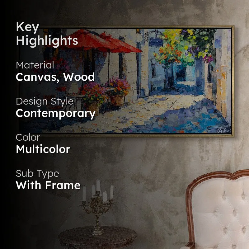 Parasol Canvas Wall Painting With Frame media 2