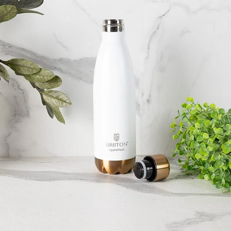Hydro Halo Hot & Cold Thermos Water Bottle (White) - 500 mL media 3