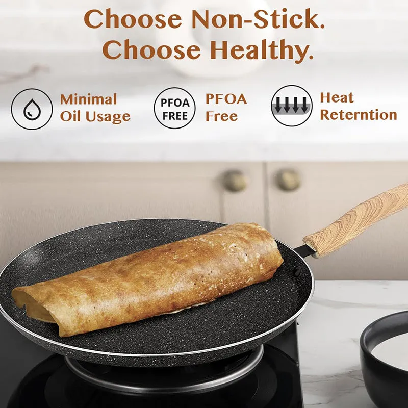 Bergner Terra Black Induction Safe Non-Stick Dosa Tawa - 31 cm media 4