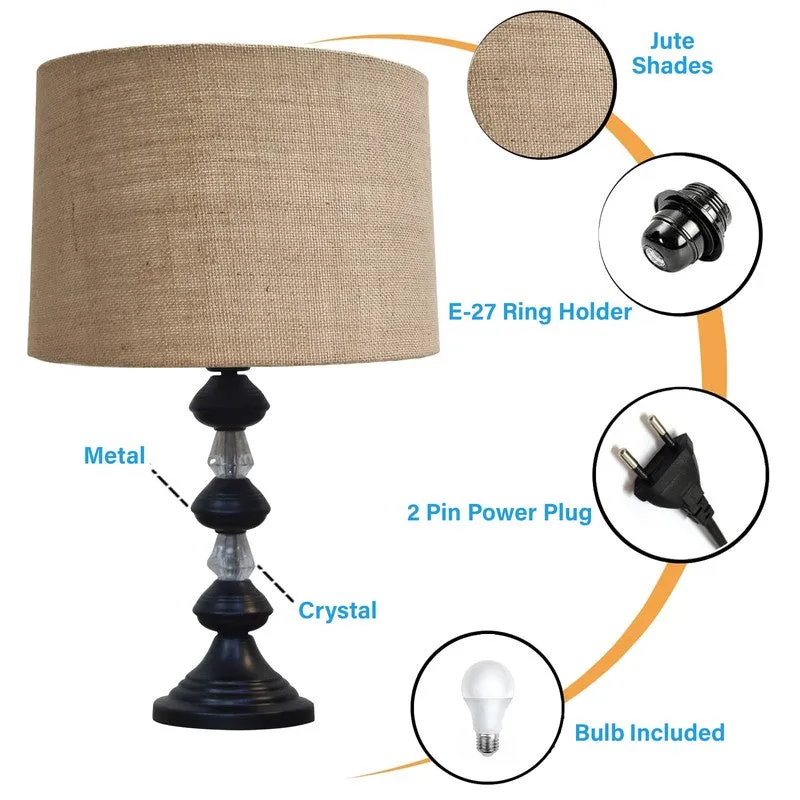 GraceFlare Metal Table Lamp - Brown media 5