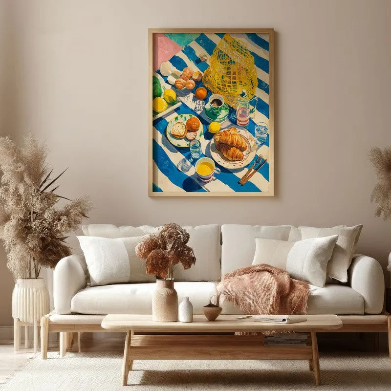 Feastiva Canvas Wall Painting With Brown Frame media 4