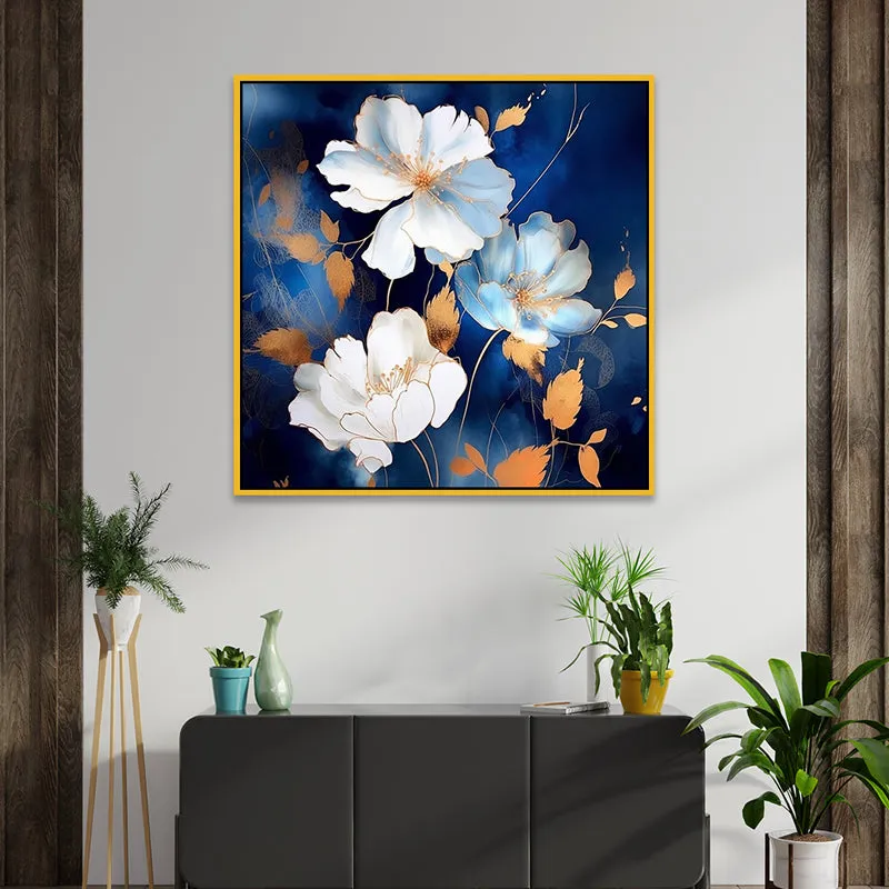 Flora Trio Canvas Wall Art With Frame media 1