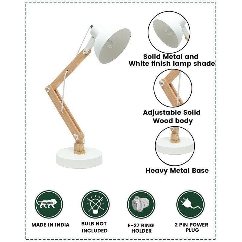 Utility Architect Table Lamp - White media 5