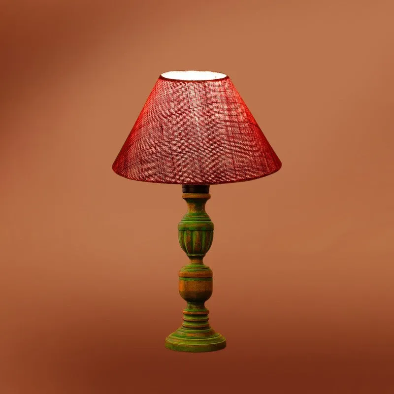 Arvello Zylo Wooden Table Lamp - Pink media 7