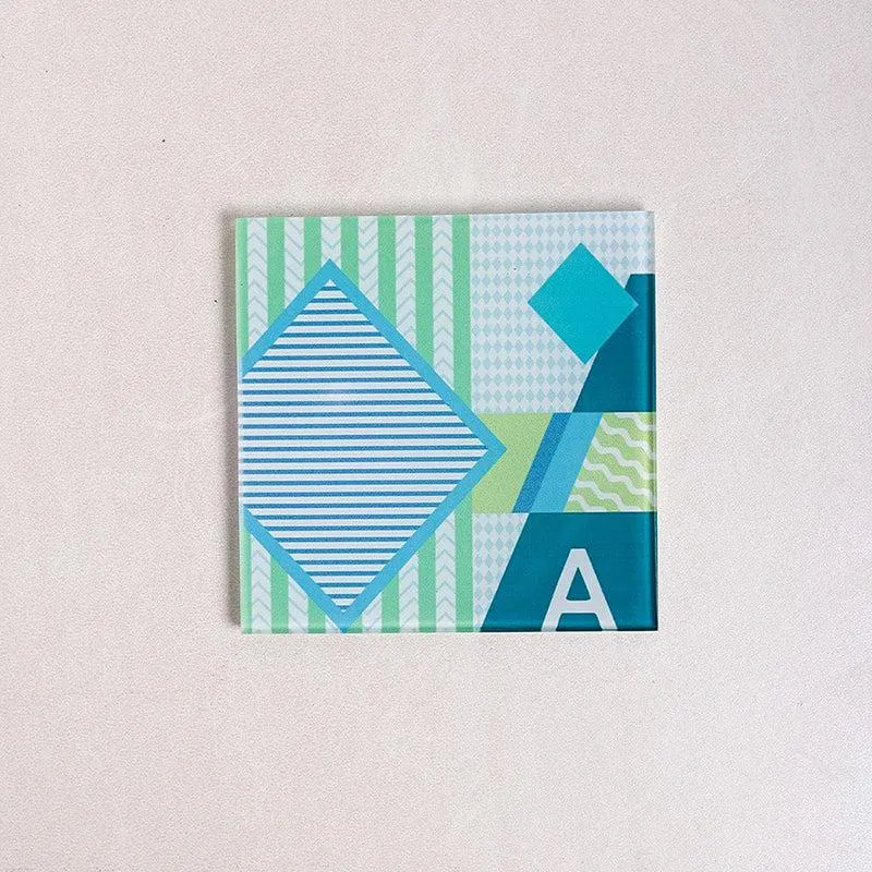 Royal Flush Glass Coaster (Green) - Set Of Four media 3