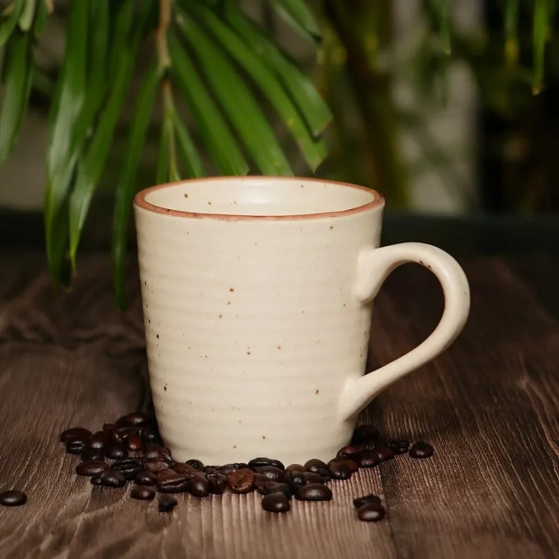 Ceramic Ceramic Coffee Mug (300 mL) - Beige media 1