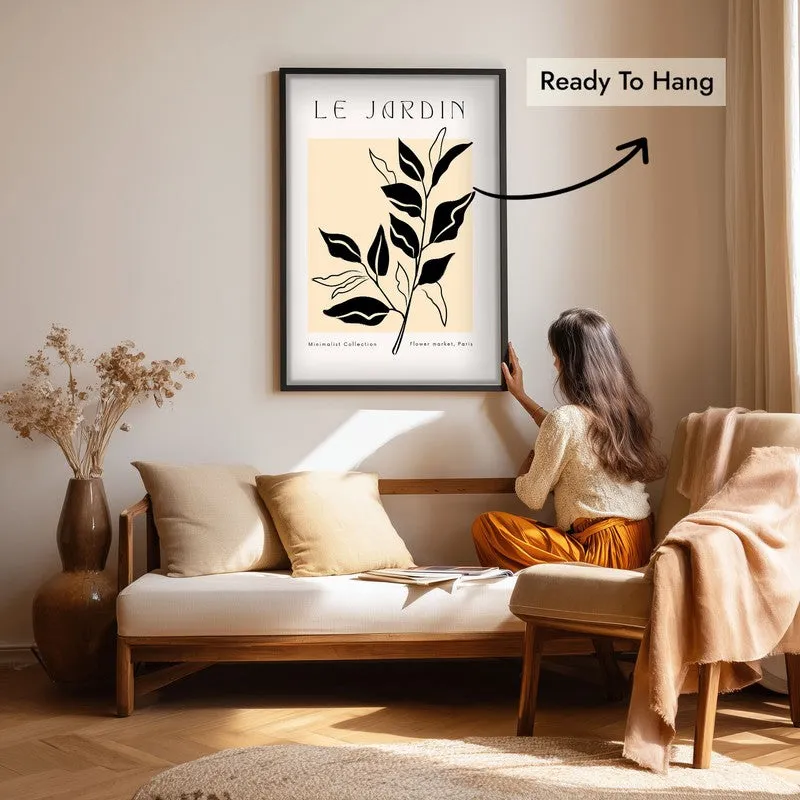 Foliage Canvas Wall Painting With Black Frame media 7