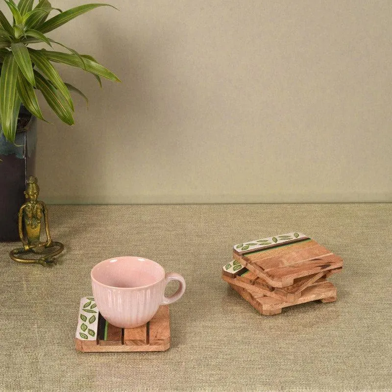 Wooden Whispers Coaster - Set Of Four media 1